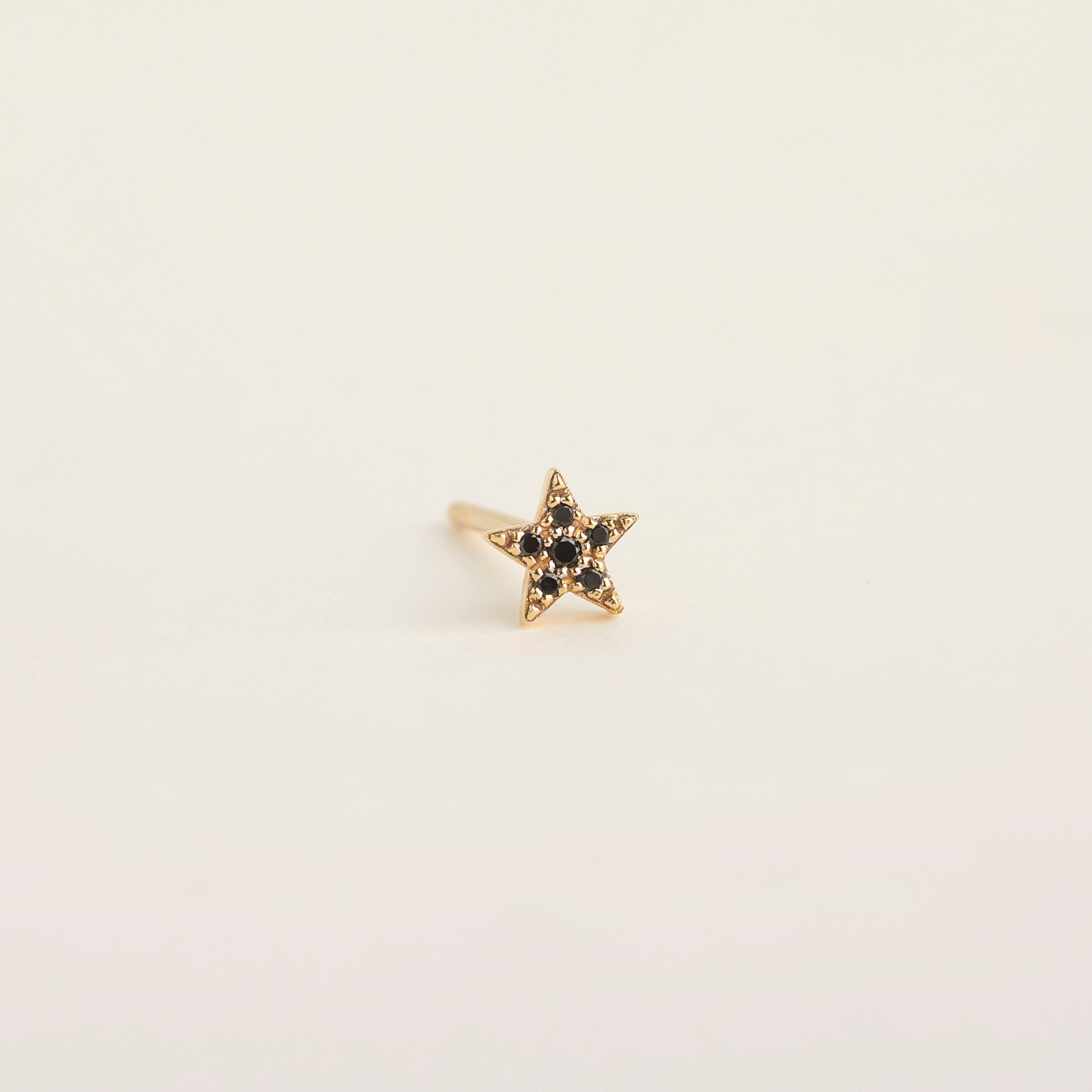 MINI BLACK STAR STUDS