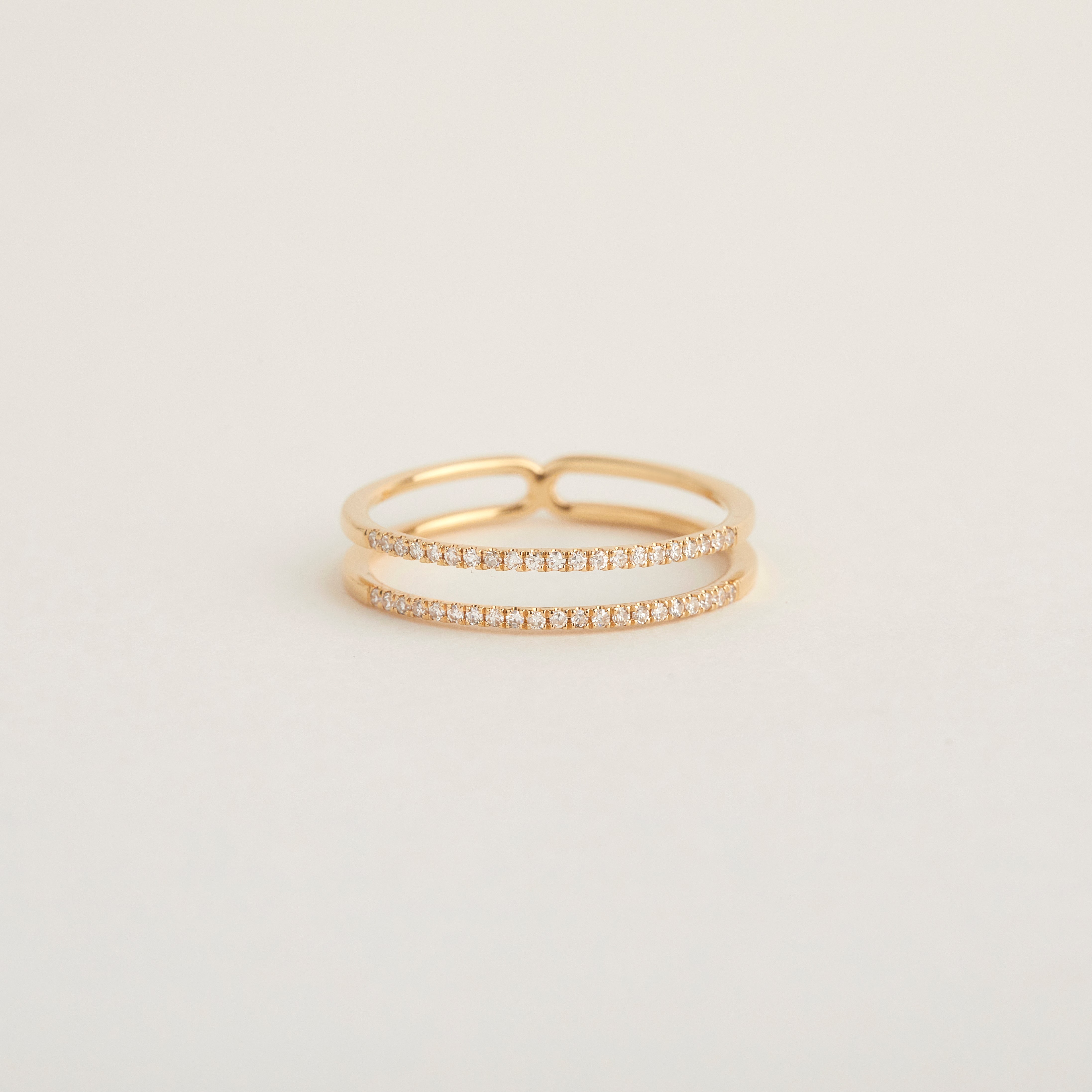 DOUBLE HALF ETERNITY RING